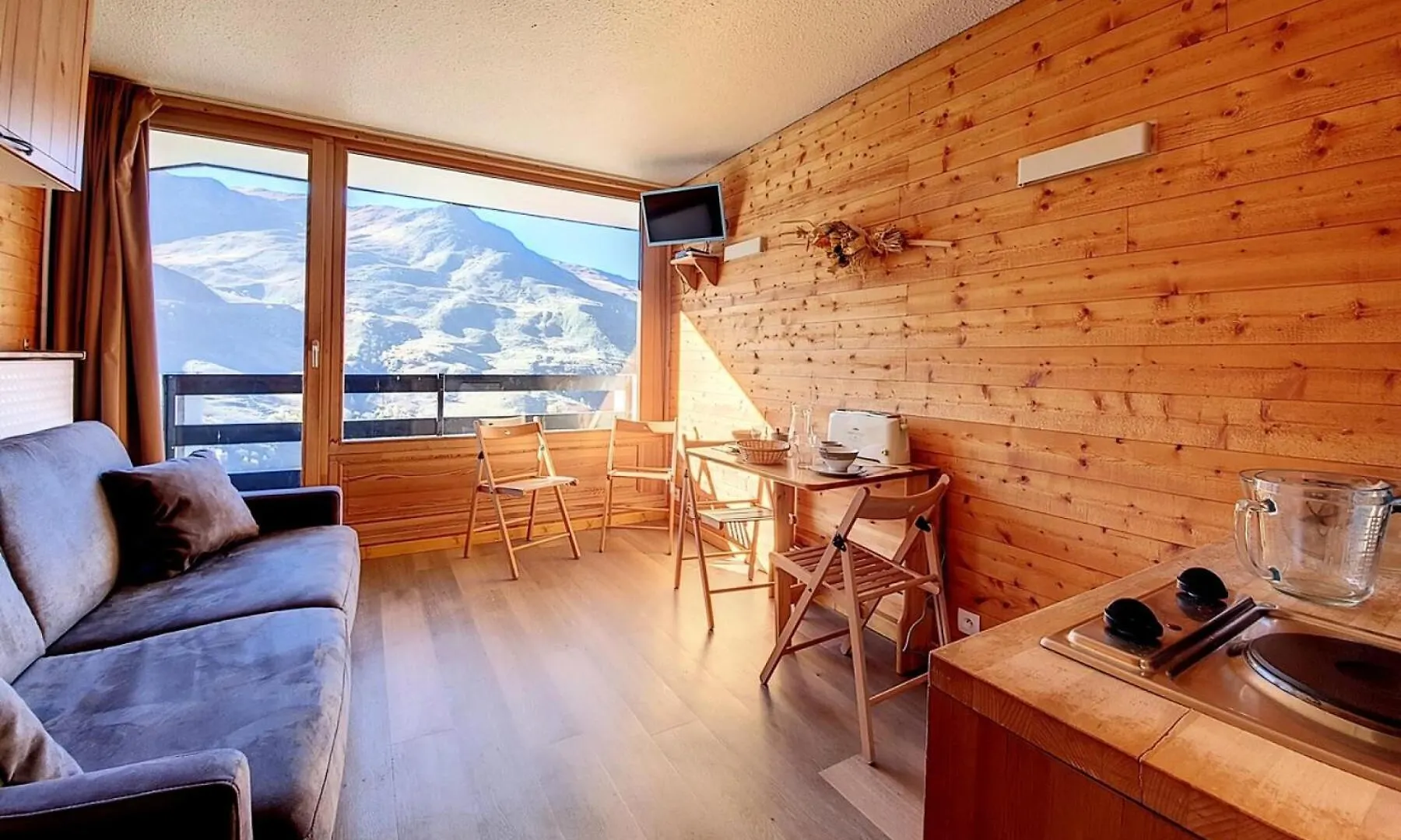 アパート Residence Chaviere - Studio Agreable - Ski Aux Pieds - Balcon Mae-1914 サン・マルタン・ド・ベルヴィル フランス